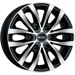 Mak Wheels – LOAD 6 – Black – 16″x6.5″ 10mm – Summer Wheels – F65606LIB10VR1